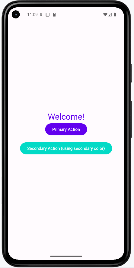 Material Theme Example