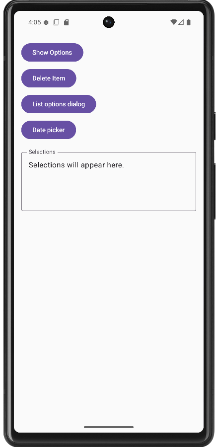 Options Dialog