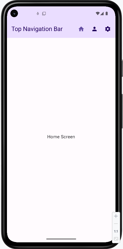 Top Navigation Bar Example